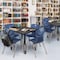 Regency Square Mobile Tables, 42 W, 42 L, 23-34 H, Wood, Metal, Grey TB4242GYAPCBK - alternate 5